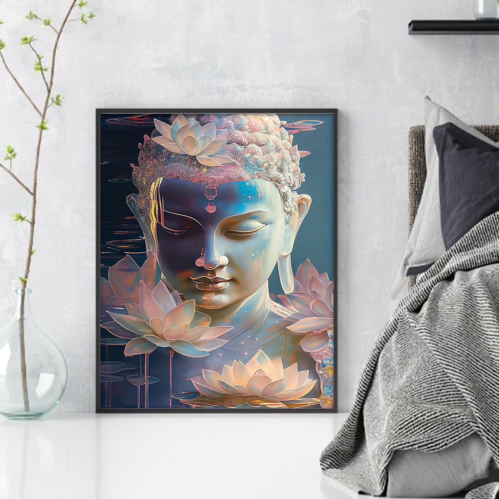 Buddha Statue - 11CT Stamped Cross Stitch 40*50CM