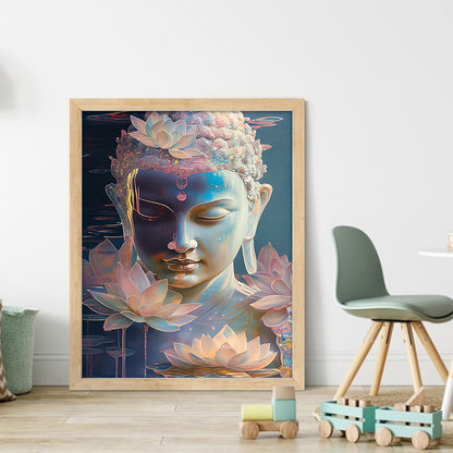Buddha Statue - 11CT Stamped Cross Stitch 40*50CM