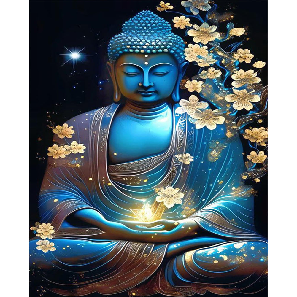 Buddha Statue - 11CT Stamped Cross Stitch 40*55CM