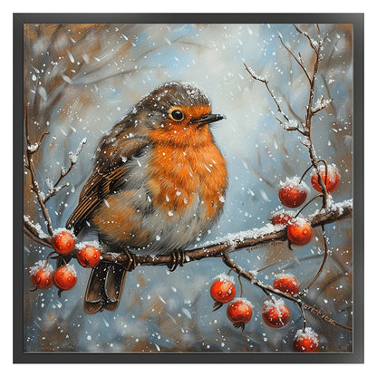 Robin - 11CT Stamped Cross Stitch 40*40CM