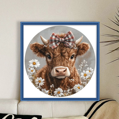 Yak Daisy - 11CT Stamped Cross Stitch 40*40CM