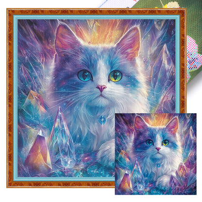 Cat - 11CT Stamped Cross Stitch 40*40CM