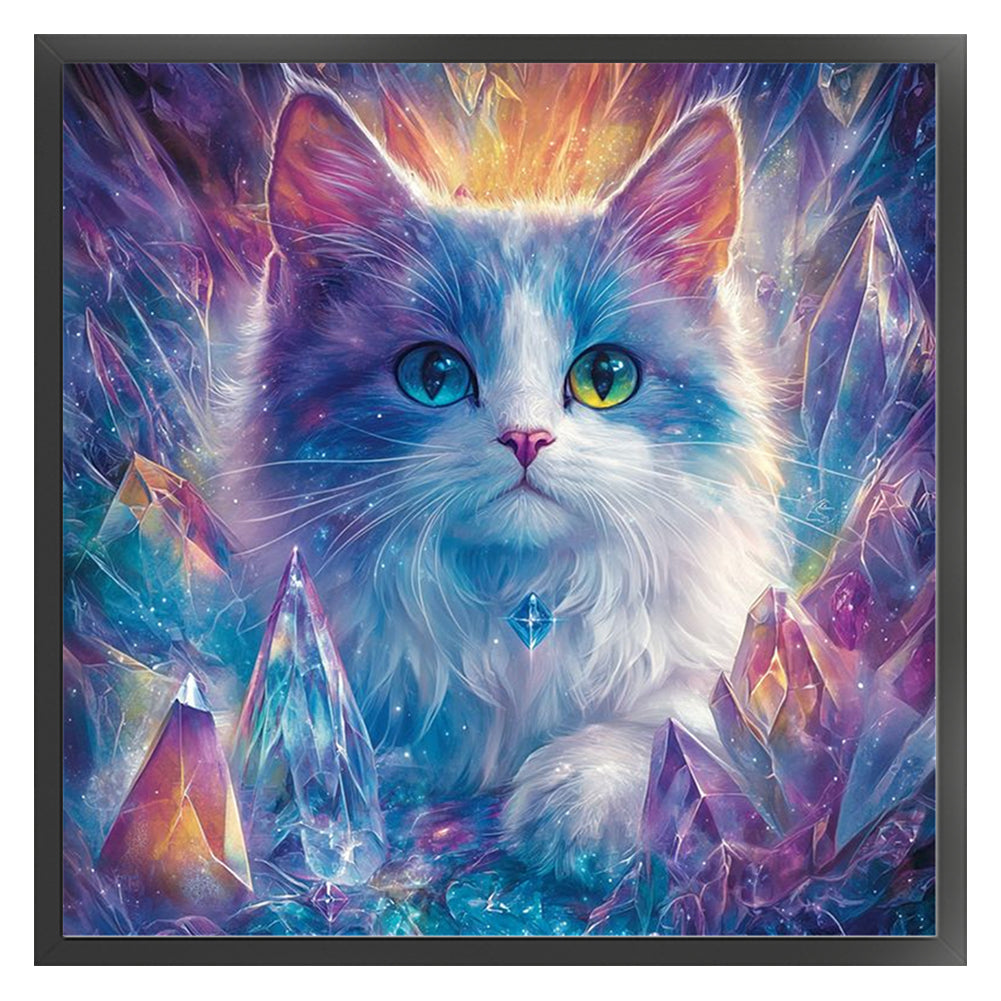 Cat - 11CT Stamped Cross Stitch 40*40CM