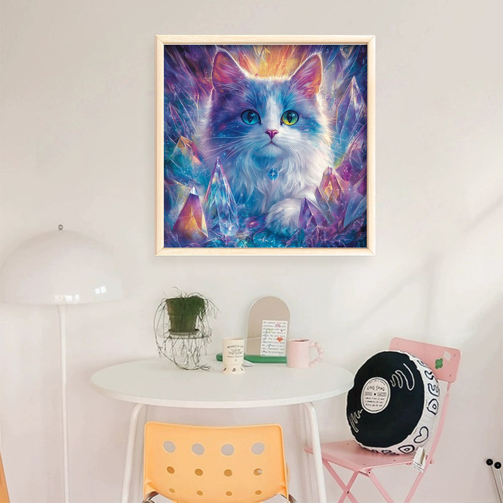 Cat - 11CT Stamped Cross Stitch 40*40CM