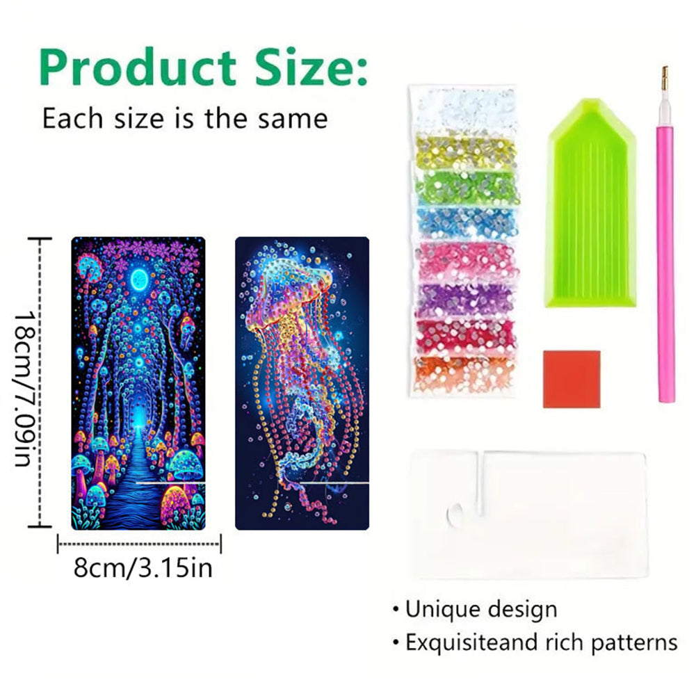 2Pcs Acrylic DIY Animals Diamond Painting Phone Holder Diamond Art Phone Bracket