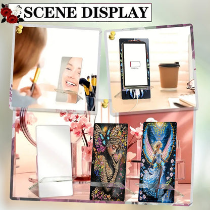 2Pcs Acrylic DIY Animals Diamond Painting Phone Holder Diamond Art Phone Bracket