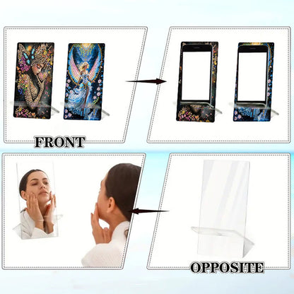 2Pcs Acrylic DIY Animals Diamond Painting Phone Holder Diamond Art Phone Bracket