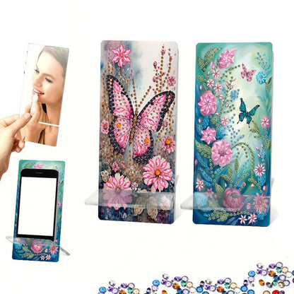 2Pcs Acrylic DIY Animals Diamond Painting Phone Holder Diamond Art Phone Bracket