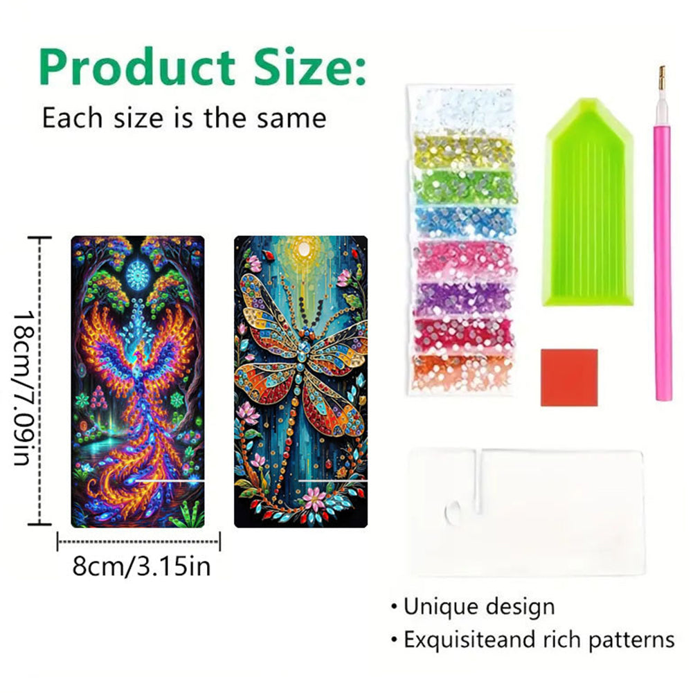 2Pcs Acrylic DIY Animals Diamond Painting Phone Holder Diamond Art Phone Bracket