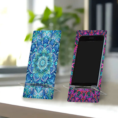2Pcs Acrylic DIY Animals Diamond Painting Phone Holder Diamond Art Phone Bracket
