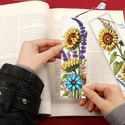 3Pcs Animal Themed DIY Diamond Painting Art Bookmarks Irregular Shaped Diamonds