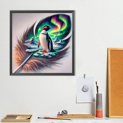 Penguin In Feathers - Full Round Drill Diamond Painting 40*40CM