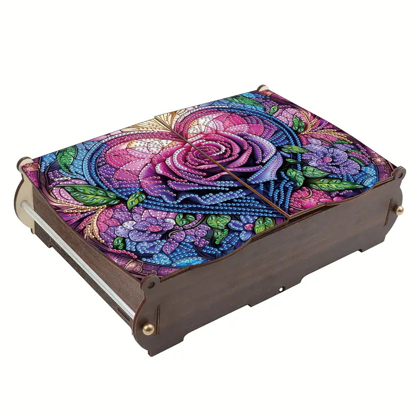 Diamond Painting Storage Box DIY 5D Diamond Painting Jewelry Box for Women Girls