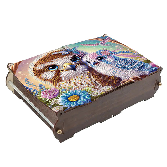 Diamond Painting Storage Box DIY 5D Diamond Painting Jewelry Box for Women Girls