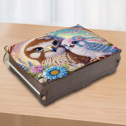 Diamond Painting Storage Box DIY 5D Diamond Painting Jewelry Box for Women Girls