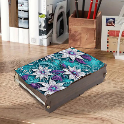 Diamond Painting Storage Box DIY 5D Diamond Painting Jewelry Box for Women Girls