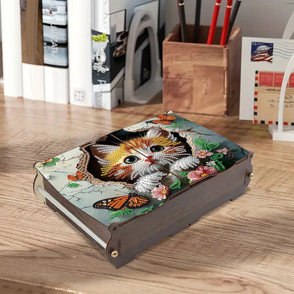 Diamond Painting Storage Box DIY 5D Diamond Painting Jewelry Box for Women Girls
