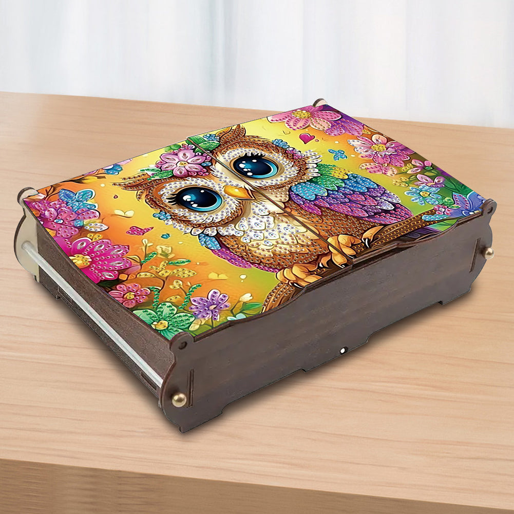 Diamond Painting Storage Box DIY 5D Diamond Painting Jewelry Box for Women Girls