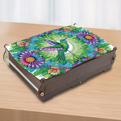 Diamond Painting Storage Box DIY 5D Diamond Painting Jewelry Box for Women Girls