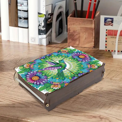 Diamond Painting Storage Box DIY 5D Diamond Painting Jewelry Box for Women Girls