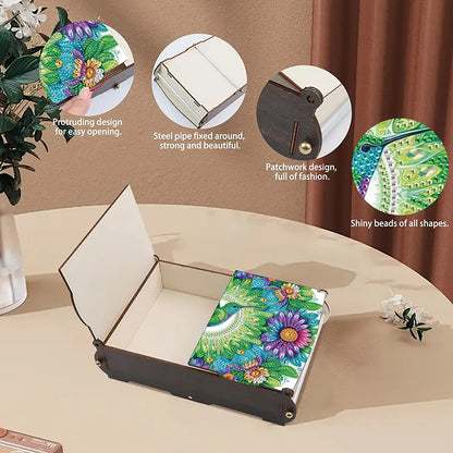 Diamond Painting Storage Box DIY 5D Diamond Painting Jewelry Box for Women Girls