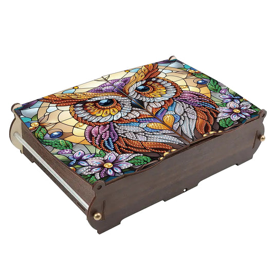 Diamond Painting Storage Box DIY 5D Diamond Painting Jewelry Box for Women Girls