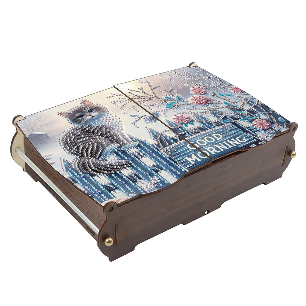 Diamond Painting Storage Box DIY 5D Diamond Painting Jewelry Box for Women Girls