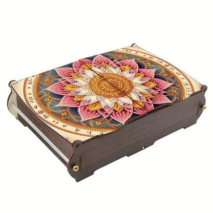 Diamond Painting Storage Box DIY 5D Diamond Painting Jewelry Box for Women Girls