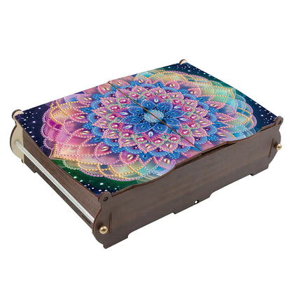 Diamond Painting Storage Box DIY 5D Diamond Painting Jewelry Box for Women Girls