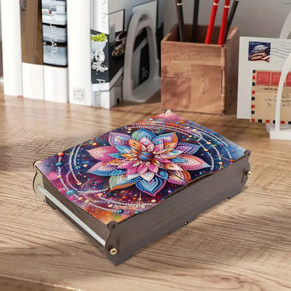 Diamond Painting Storage Box DIY 5D Diamond Painting Jewelry Box for Women Girls