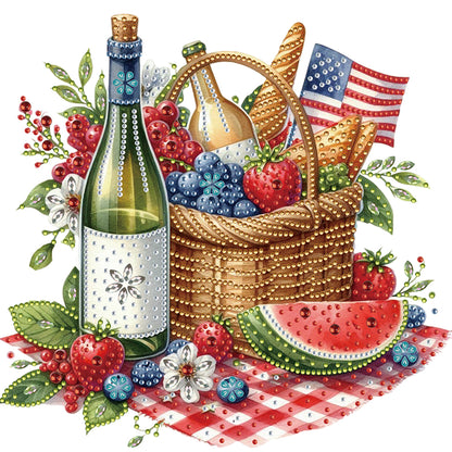 Picnic - Special Shaped Drill Diamond Painting 30*30CM