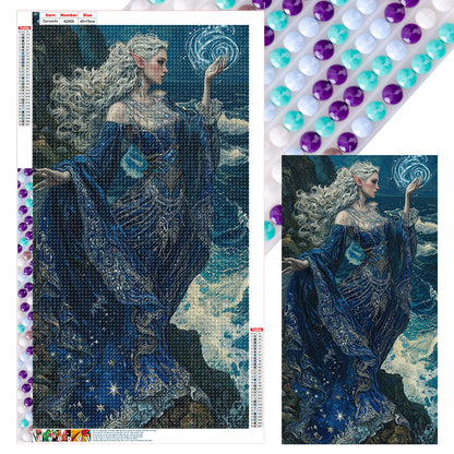 Elegant Goddess - Full Round Drill Diamond Painting 40*70CM