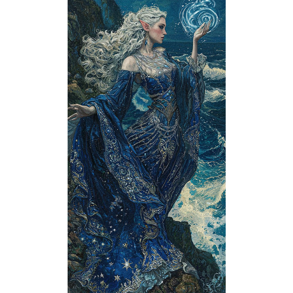 Elegant Goddess - Full Round Drill Diamond Painting 40*70CM