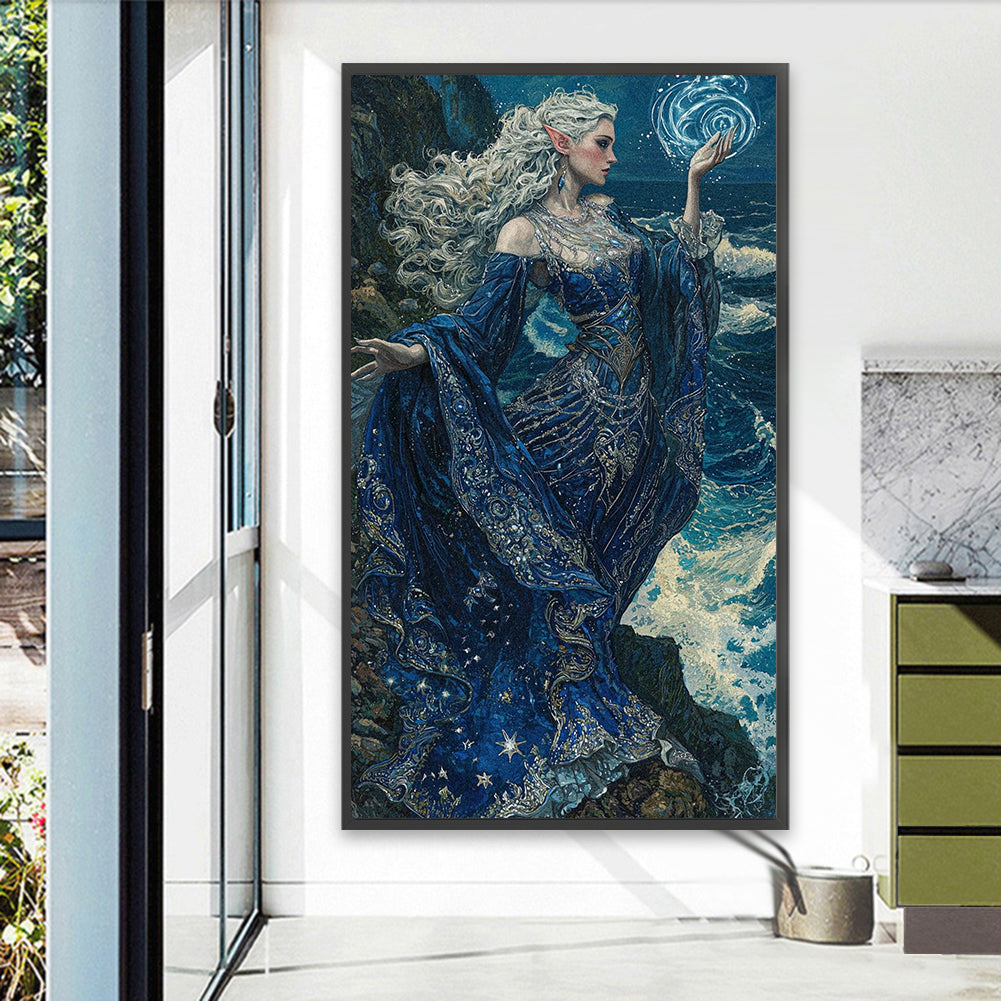 Elegant Goddess - Full Round Drill Diamond Painting 40*70CM