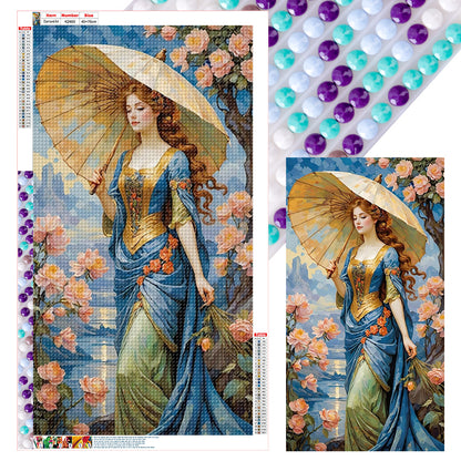 Elegant Goddess - Full Round Drill Diamond Painting 40*70CM