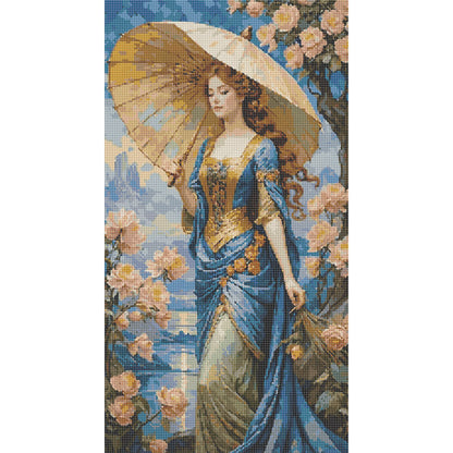 Elegant Goddess - Full Round Drill Diamond Painting 40*70CM