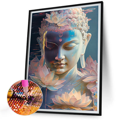 Buddha Statue Religion - Full Round Drill Diamond Painting 30*40CM