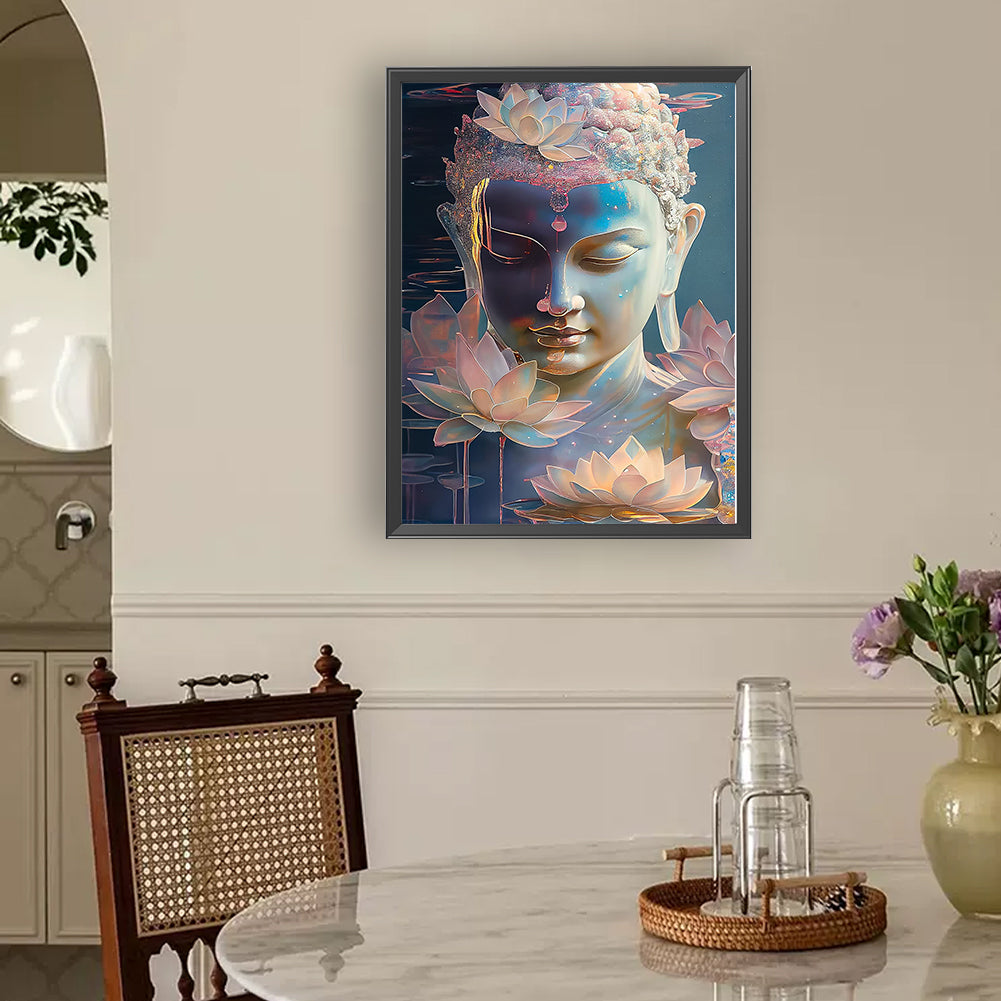 Buddha Statue Religion - Full Round Drill Diamond Painting 30*40CM