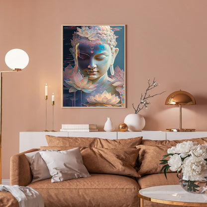 Buddha Statue Religion - Full Round Drill Diamond Painting 30*40CM