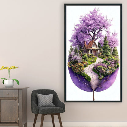 Leaf Silhouette - Spring - 11CT Stamped Cross Stitch 40*70CM