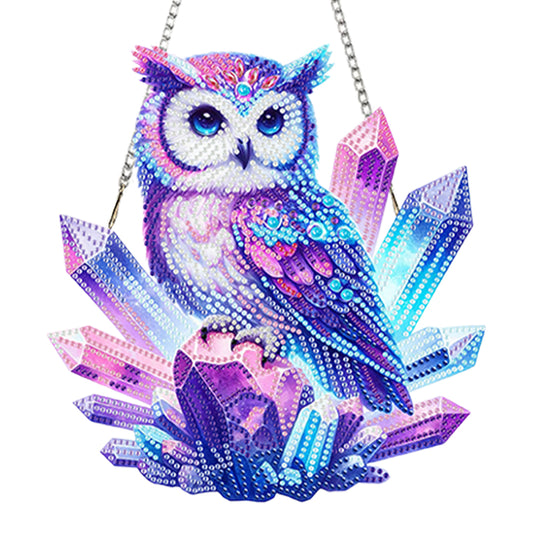 Acrylic Diamond Painting Hanging Pendant Rhinestone Diamond Art Window Pendants