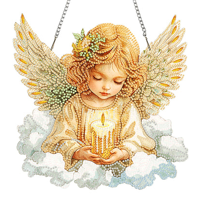Acrylic Diamond Painting Hanging Pendant Rhinestone Diamond Art Window Pendants
