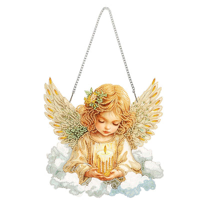 Acrylic Diamond Painting Hanging Pendant Rhinestone Diamond Art Window Pendants