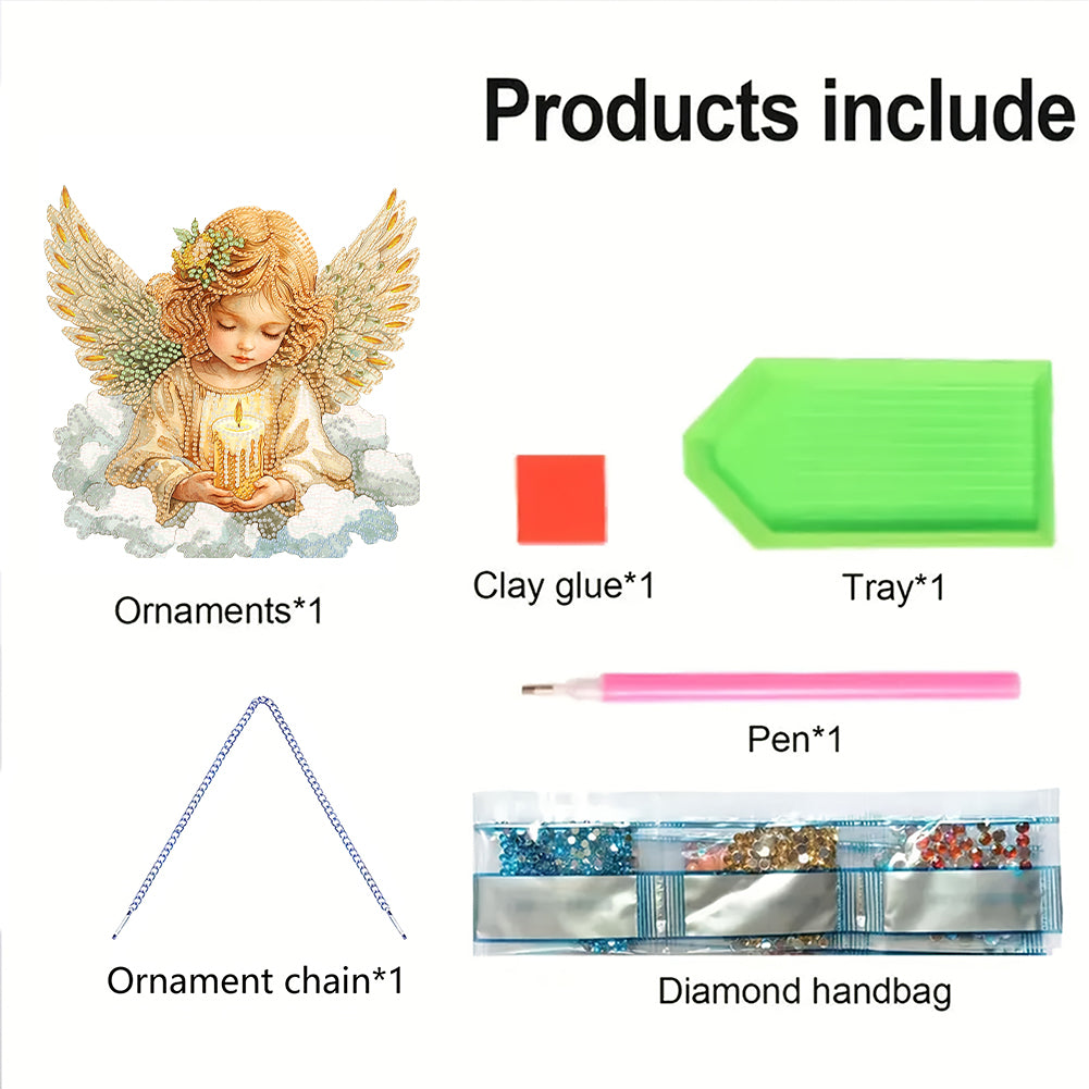 Acrylic Diamond Painting Hanging Pendant Rhinestone Diamond Art Window Pendants