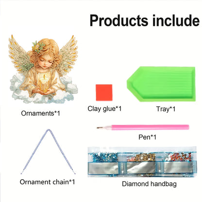Acrylic Diamond Painting Hanging Pendant Rhinestone Diamond Art Window Pendants