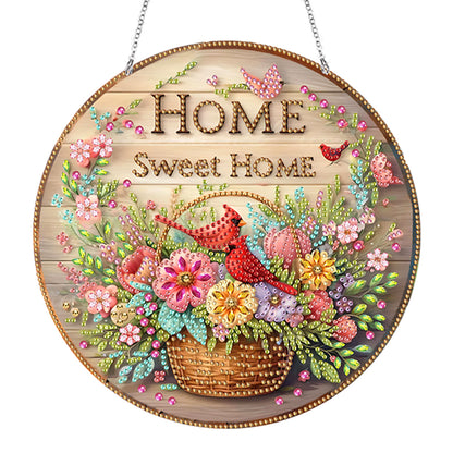 Acrylic Diamond Painting Hanging Pendant Rhinestone Diamond Art Window Pendants