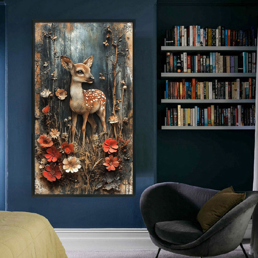 Sika Deer - 11CT Stamped Cross Stitch 40*70CM