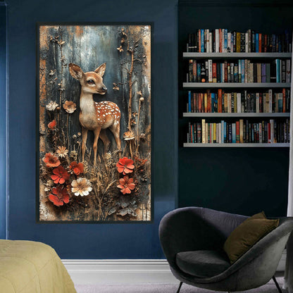 Sika Deer - 11CT Stamped Cross Stitch 40*70CM