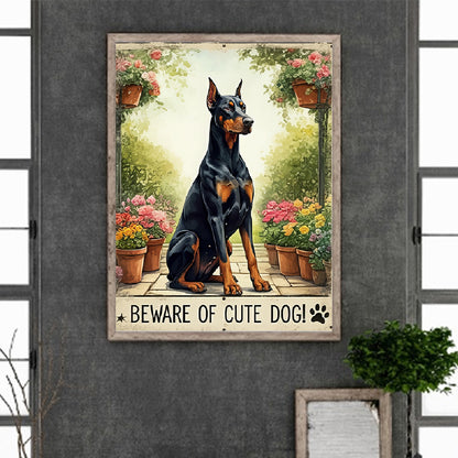 Doberman - Full Round Drill Diamond Painting 30*40CM