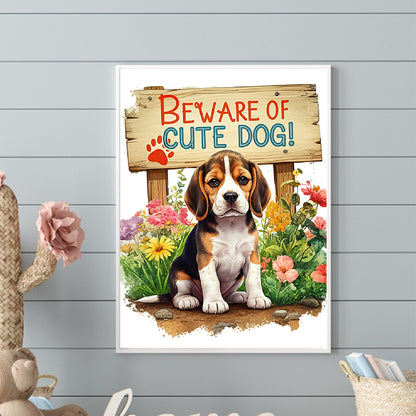 Beagle - Full Round Drill Diamond Painting 30*40CM